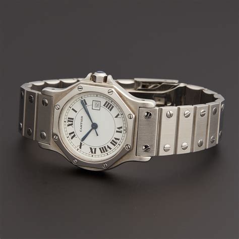 cartier santos octagon replica|cartier santos octagon automatic movement.